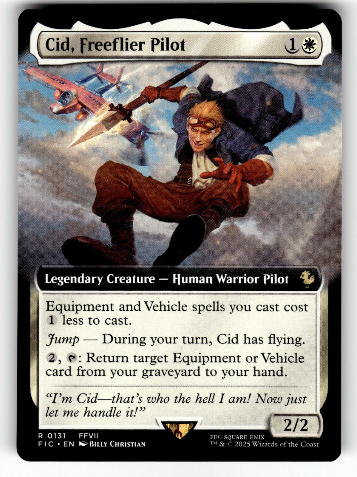 Cid, Freeflier Pilot (Extended Art) – 131 FIC: Commander: FINAL FANTASY R NM