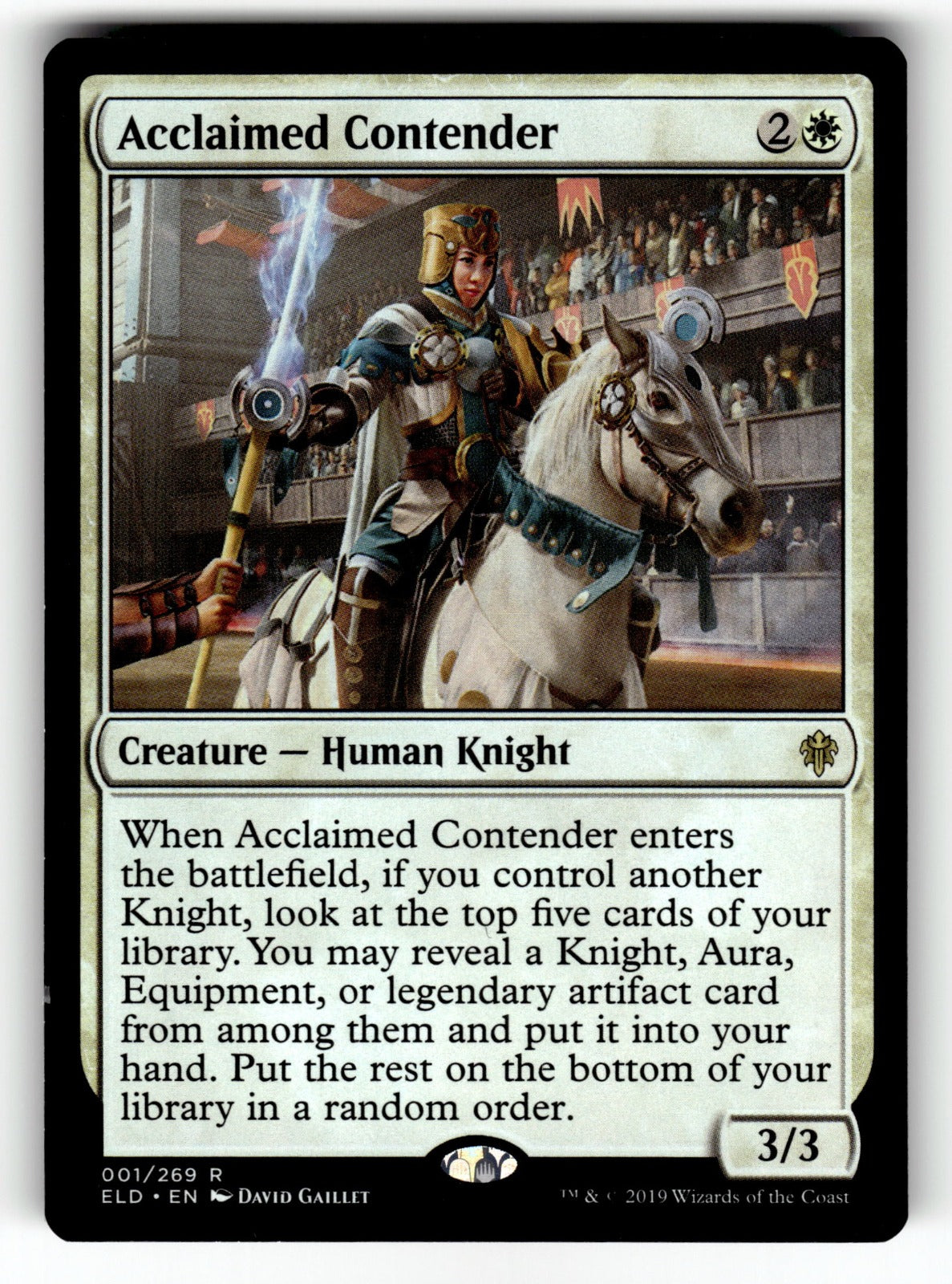 Acclaimed Contender – 1 ELD: Throne of Eldraine R NM