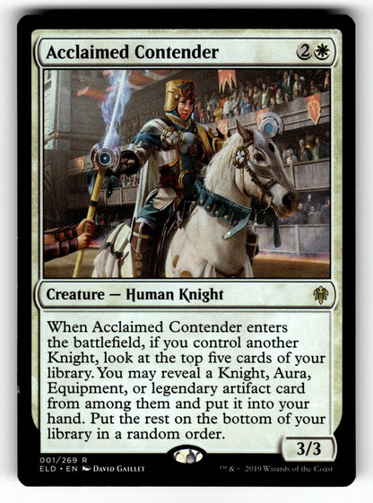 Acclaimed Contender – 1 ELD: Throne of Eldraine R NM