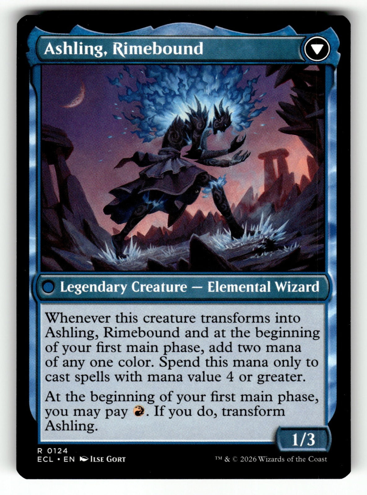 Ashling, Rekindled – 124 ECL: Lorwyn Eclipsed R NM (Back)
