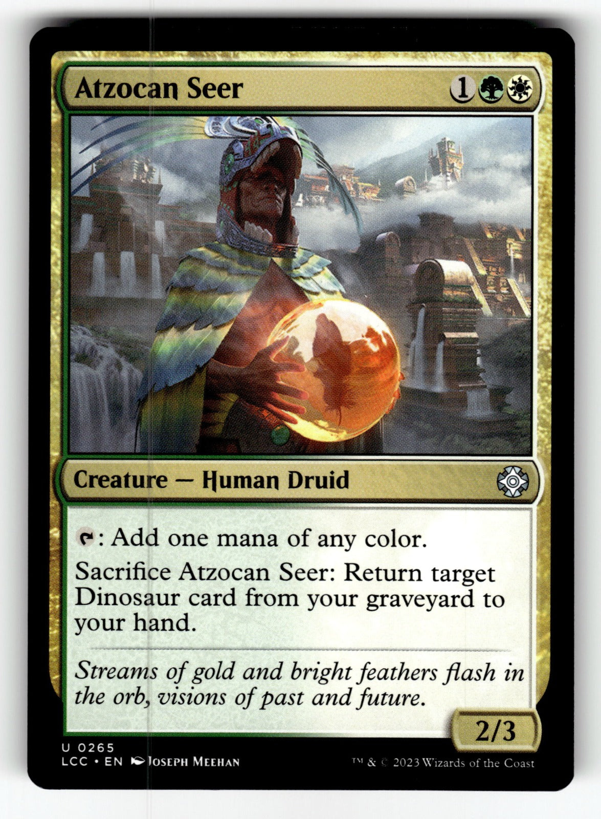 Atzocan Seer – 265 LCC: Commander: The Lost Caverns of Ixalan U NM