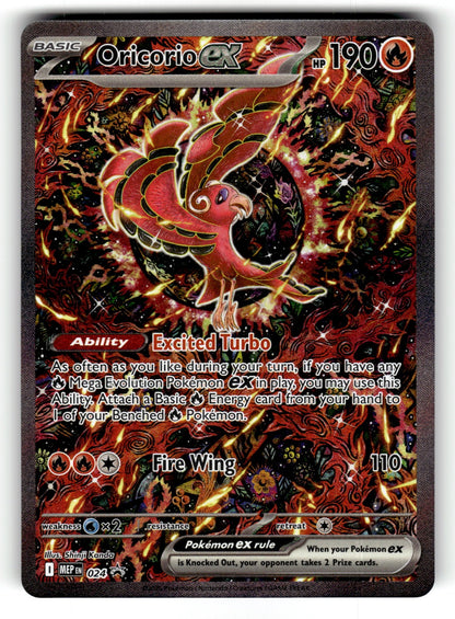 Oricorio ex – 024 MEP: ME: Mega Evolution Promo Promo Holo NM