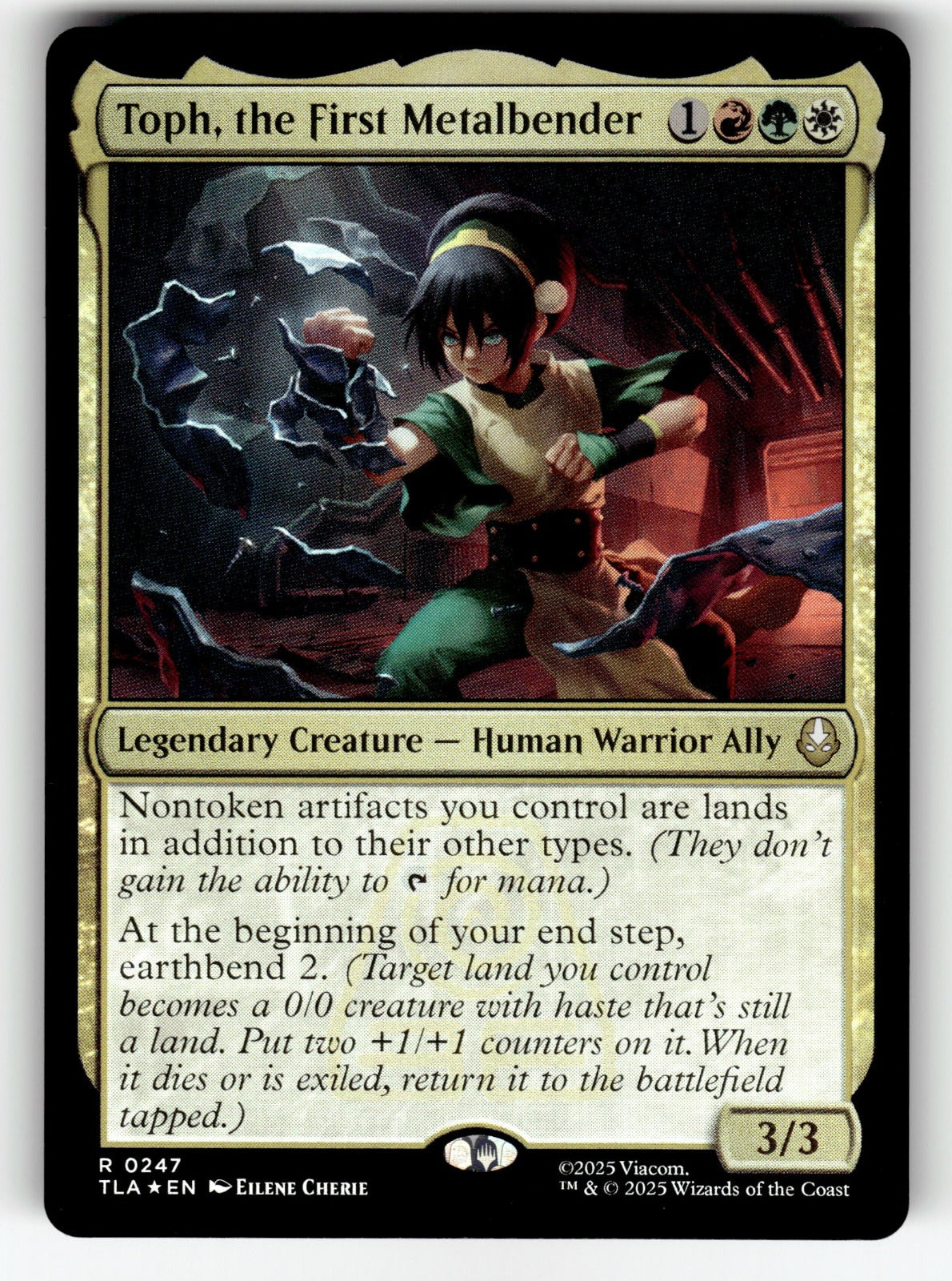 Toph, the First Metalbender – 247 TLA: Avatar: The Last Airbender R Foil NM