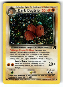 Dark Dugtrio (6) – 06/82 TR: Team Rocket Holo Rare Unlimited HoloLP