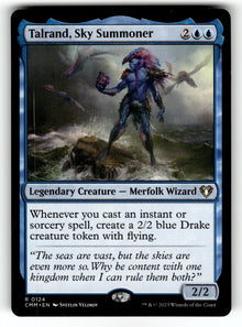 Talrand, Sky Summoner – 124 CMM: Commander Masters R NM