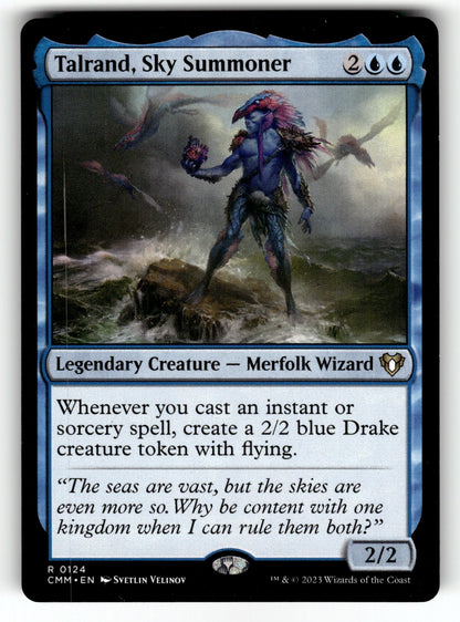 Talrand, Sky Summoner – 124 CMM: Commander Masters R NM
