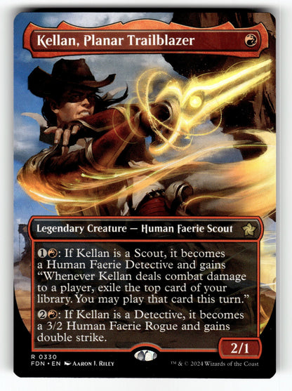 Kellan, Planar Trailblazer (Borderless) – 330 FDN: Foundations R NM