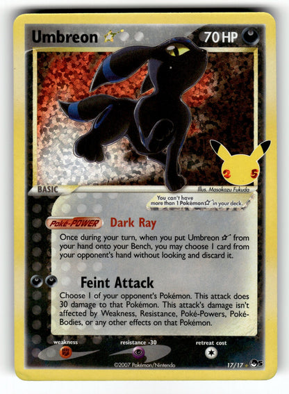 Umbreon Star – 17/17 CCC: Celebrations: Classic Collection Classic Collection Holo NM