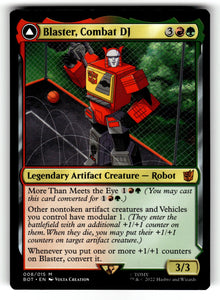 Blaster, Combat DJ – 8 BOT: Universes Beyond: Transformers M NM