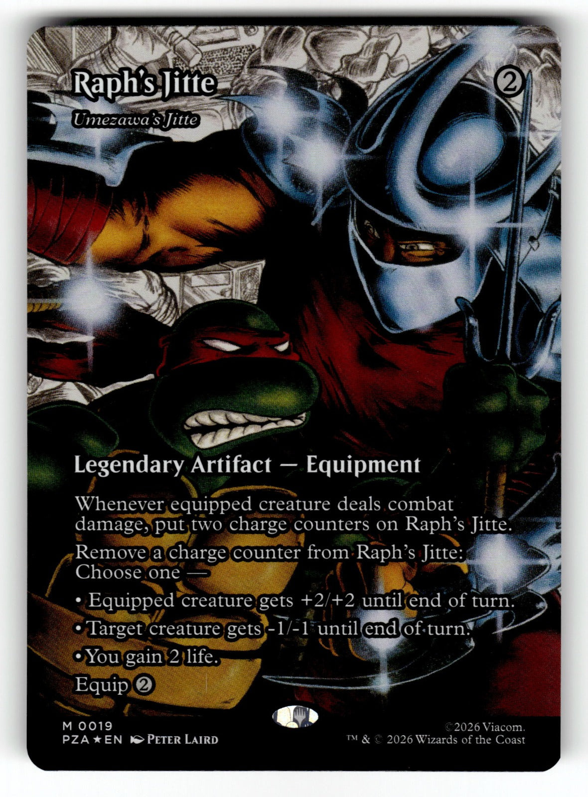 Raph's Jitte - 19  Teenage Mutant Ninja Turtles Source Material M Foil NM
