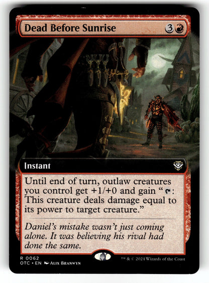 Dead Before Sunrise (Extended Art) – 62 OTC: Commander: Outlaws of Thunder Junction R NM