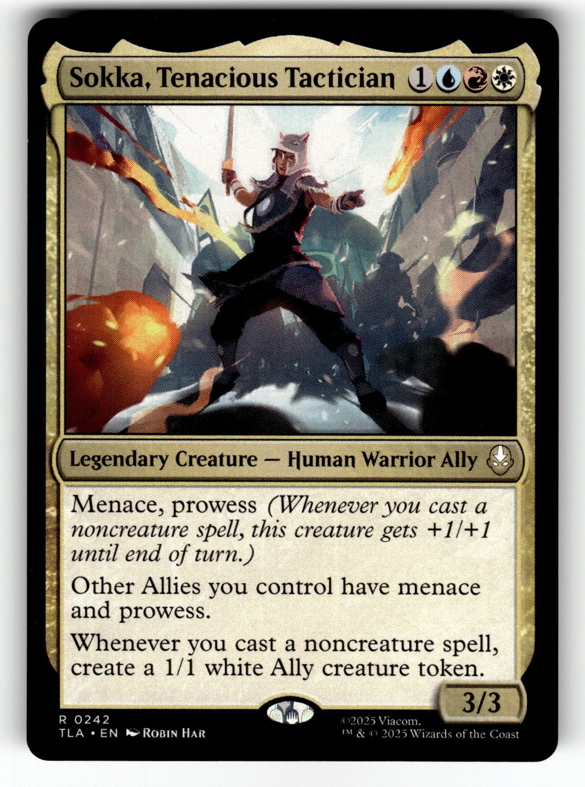 Sokka, Tenacious Tactician – 242 TLA: Avatar: The Last Airbender R NM