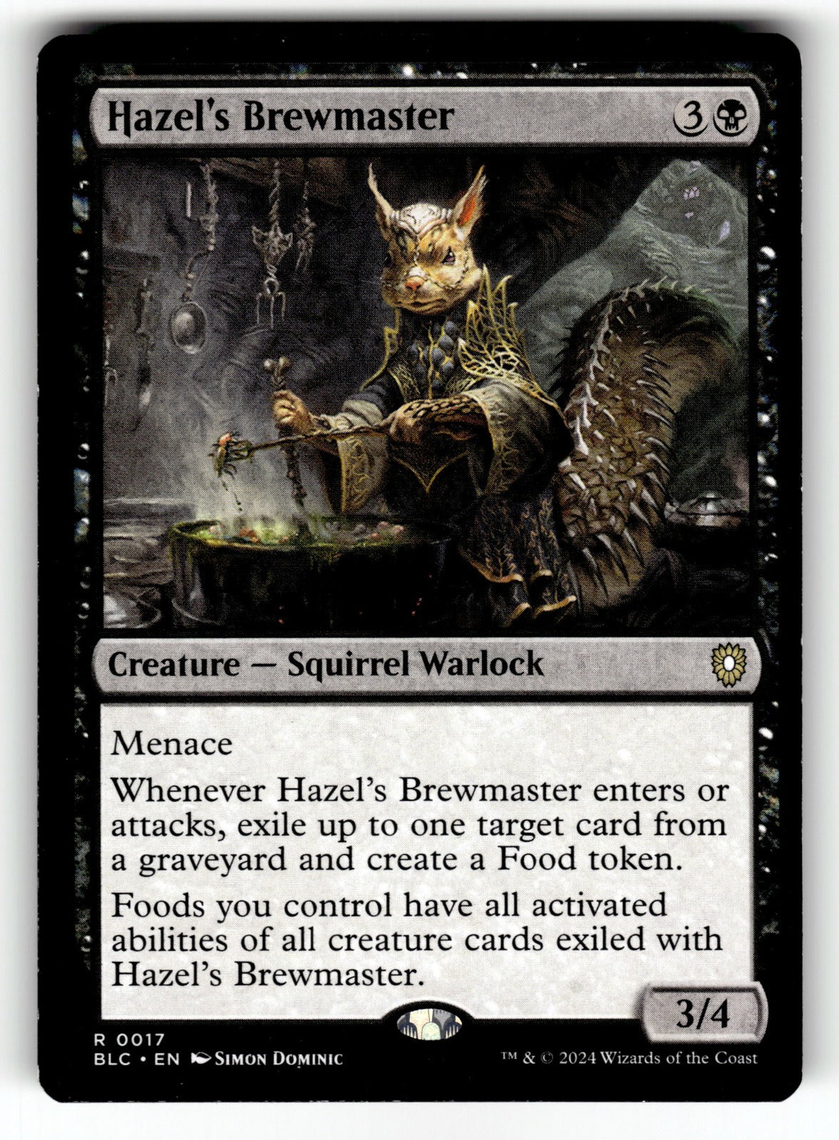Hazel's Brewmaster – 17 BLC: Commander: Bloomburrow R LP