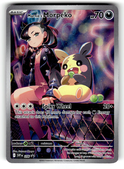 Marnie’s Morpeko – 206 SVP: SV: Scarlet & Violet Promo Cards Holo Rare Holo NM