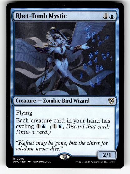 Rhet-Tomb Mystic – 10 DRC: Commander: Aetherdrift R NM