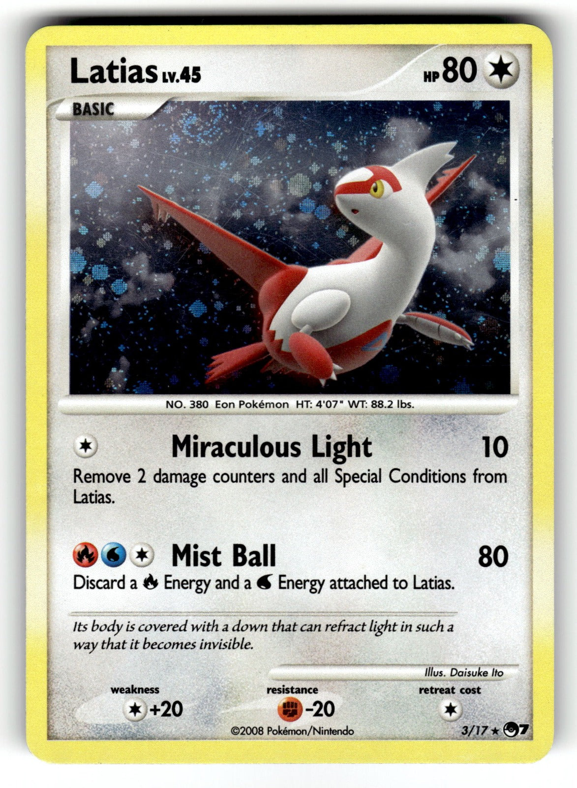 Latias – 003/017 POP: POP Series 7 Rare Holo LP
