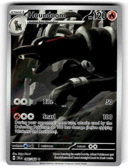 Houndoom – 066/064 SFA: SV: Shrouded Fable Illustration Rare Holo NM