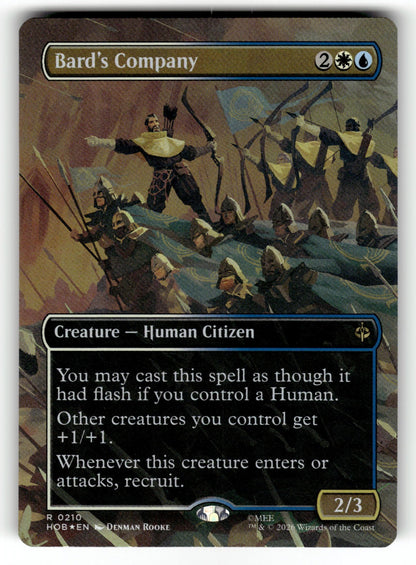 Bard's Company (Borderless) – 210 HOB: The Hobbit R Foil NM