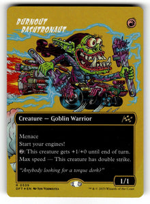 Burnout Bashtronaut (Borderless) (First-Place Foil) – 539 DFT: Aetherdrift R Foil LP