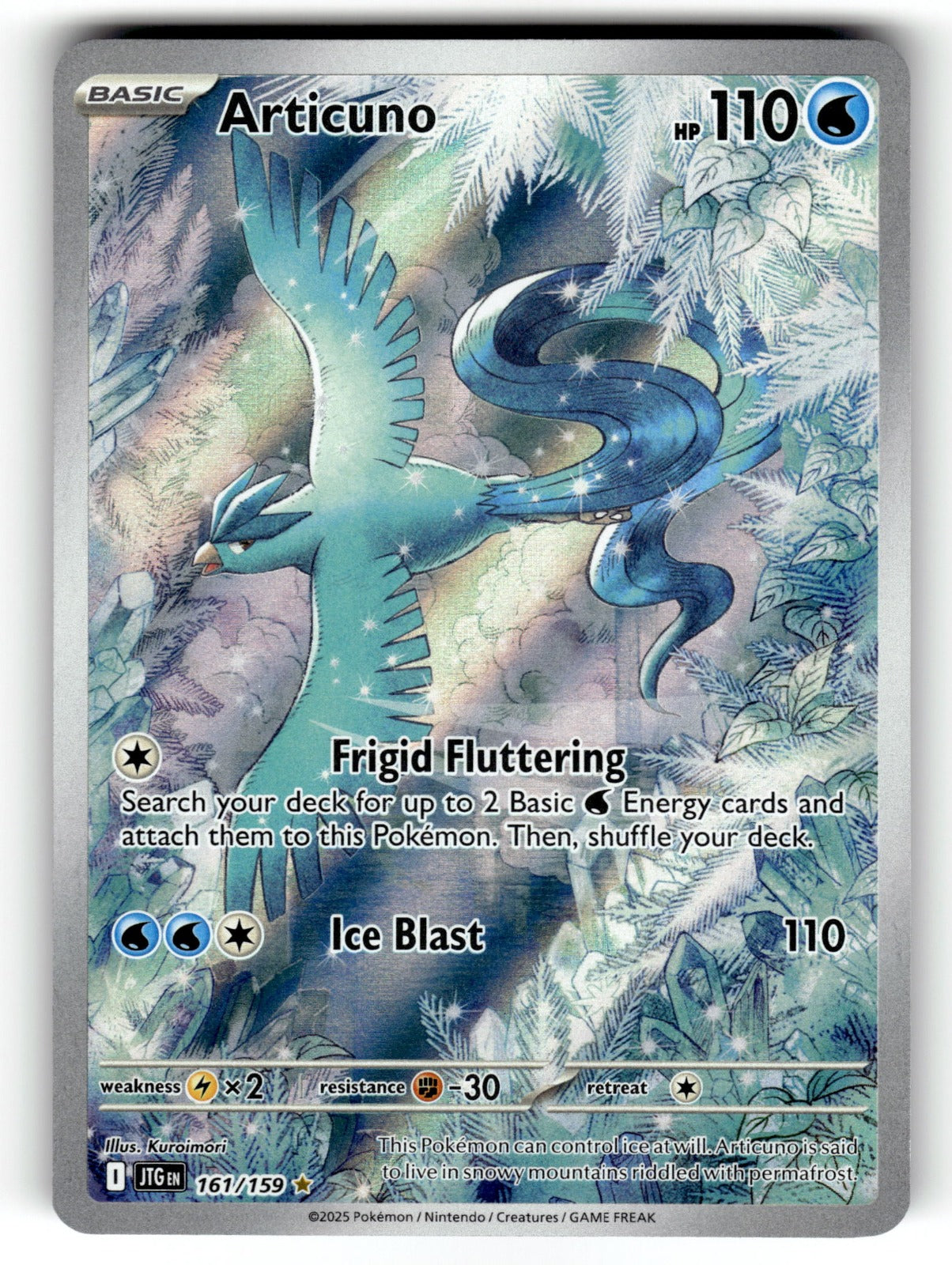 Articuno – 161/159 JTG: SV09: Journey Together Illustration Rare HoloNM