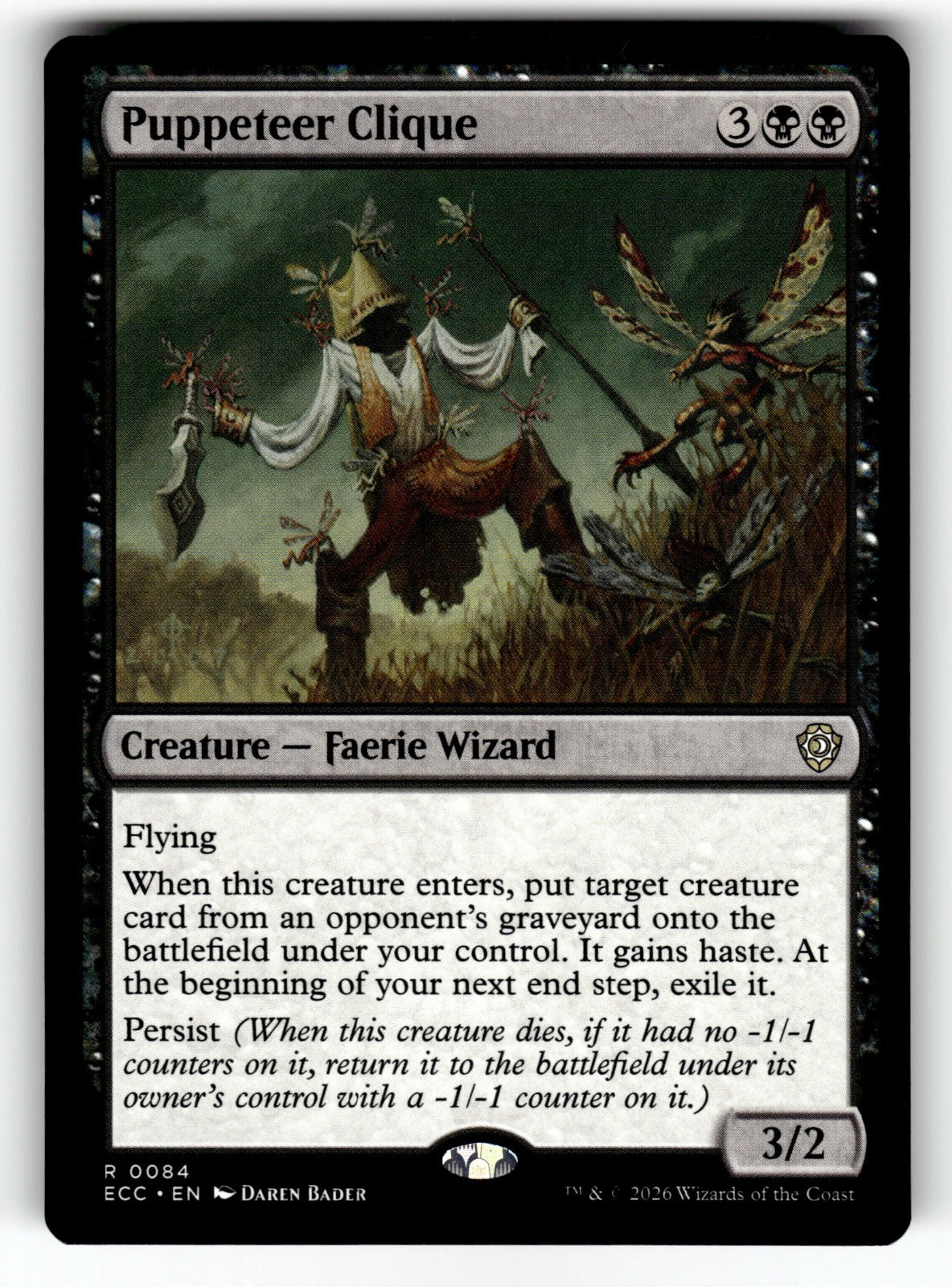 Puppeteer Clique – 84 ECC: Commander: Lorwyn Eclipsed R NM