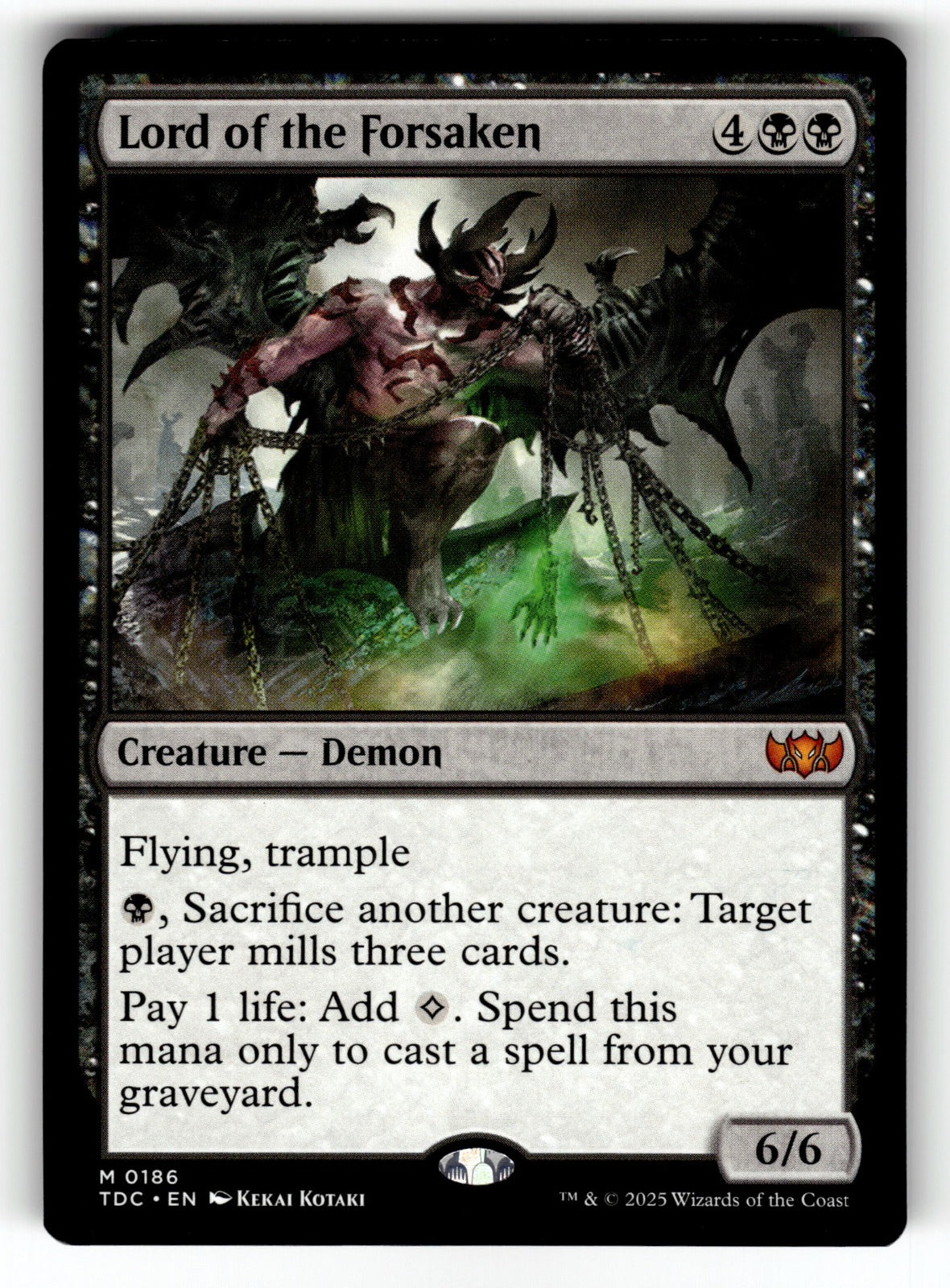 Lord of the Forsaken – 186 TDC: Commander: Tarkir: Dragonstorm M NM