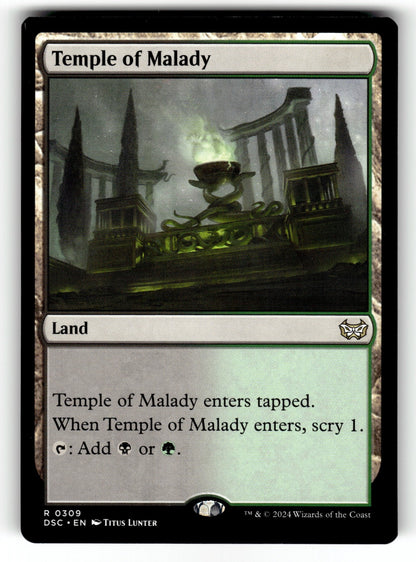 Temple of Malady – 309 DSC: Commander: Duskmourn: House of Horror R NM