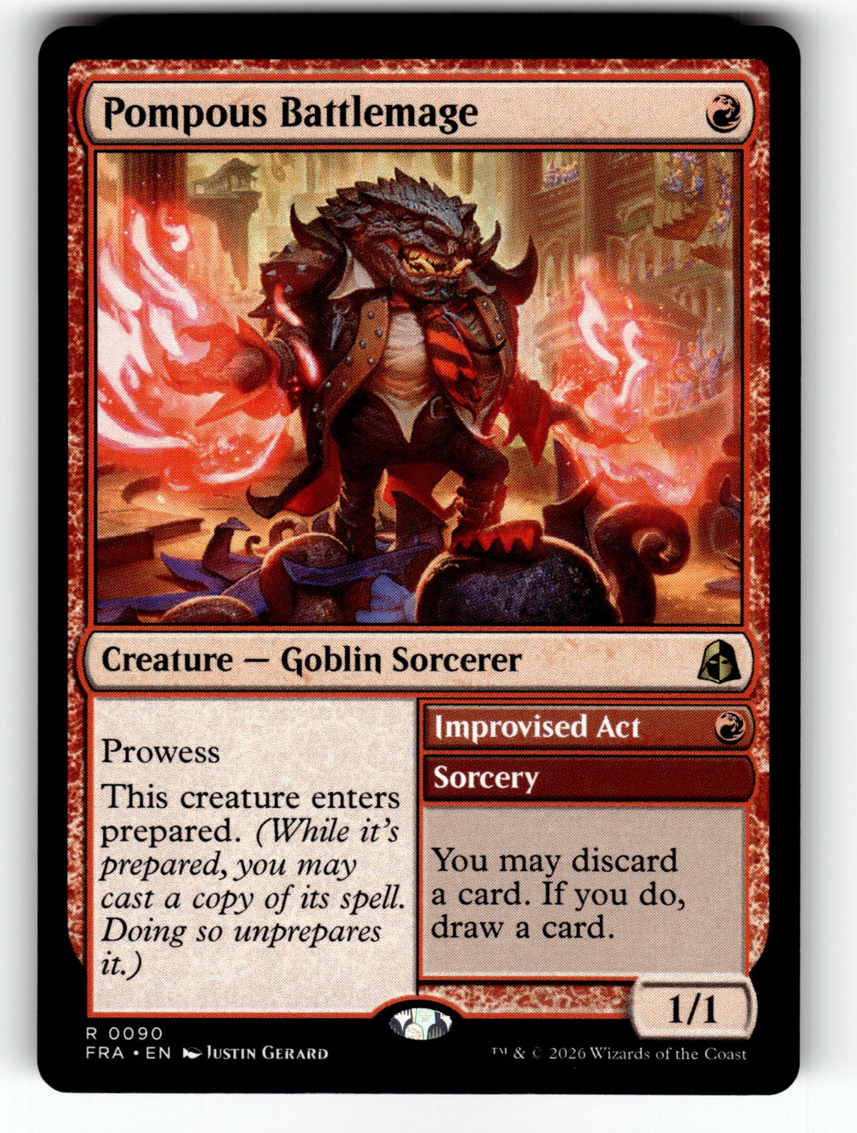 Pompous Battlemage – 90 FRA: Reality Fracture R NM