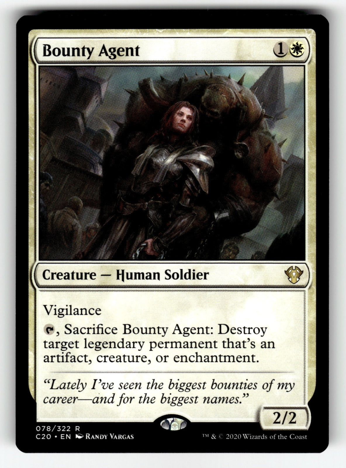 Bounty Agent – 78 C20: Commander 2020 R NM