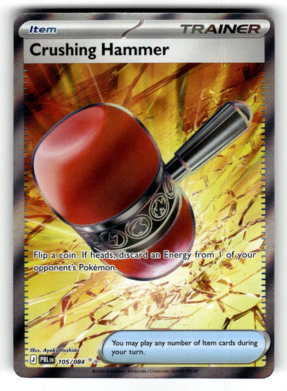 Crushing Hammer – 105/084 PBL: ME05: Pitch Black Ultra Rare Holo NM