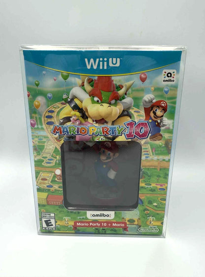 MARIO PARTY 10 + MARIO AMIIBO BUNDLE NINTENDO WII U SEALED NEW