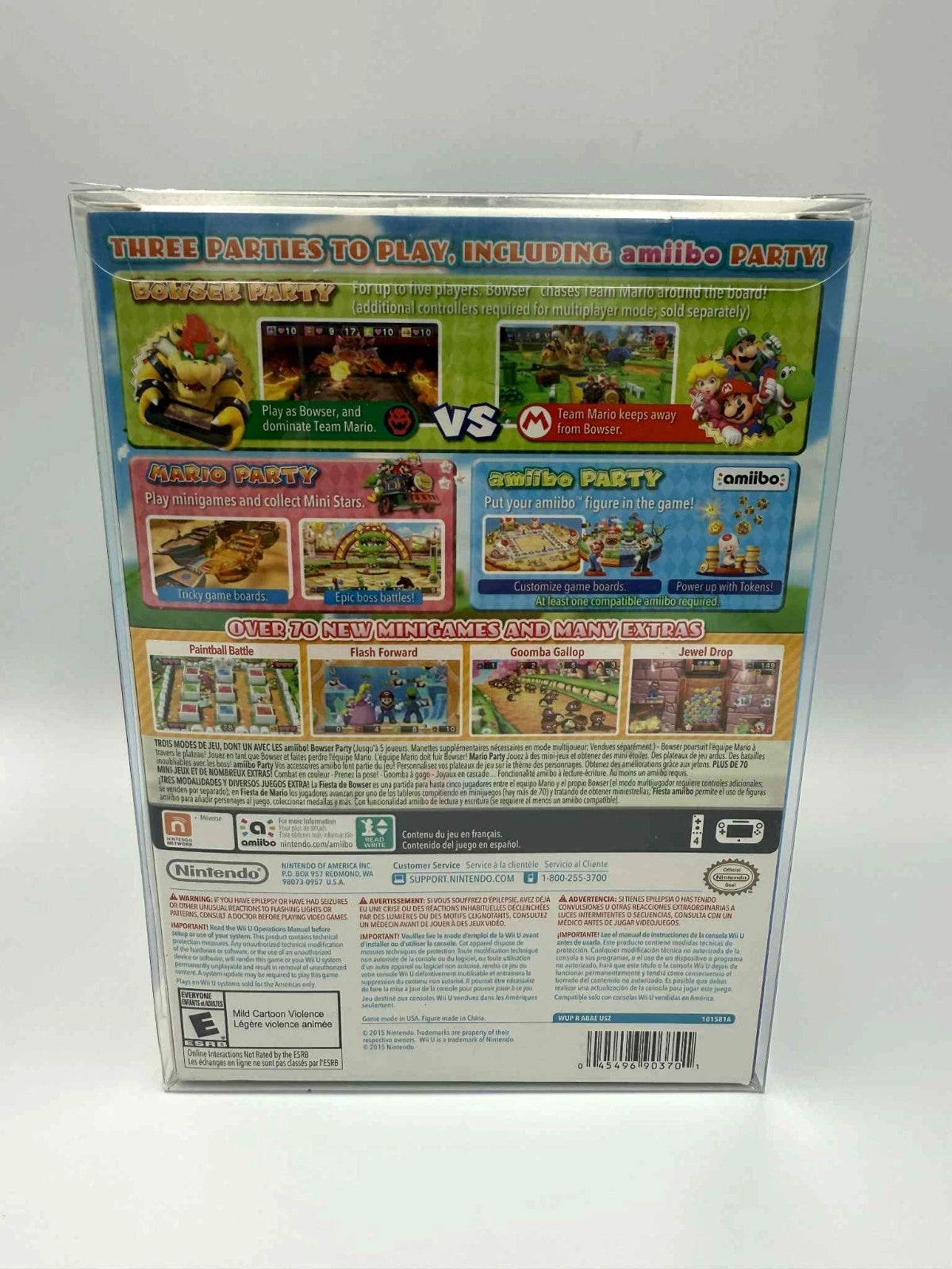 MARIO PARTY 10 + MARIO AMIIBO BUNDLE NINTENDO WII U SEALED NEW